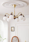 Retro cream style magic bean living room chandelier