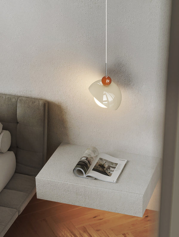 Petit lustre de chevet de chambre de style crème