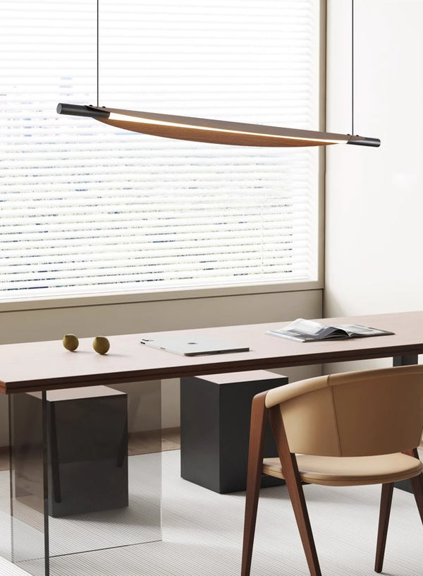 Lustre de salle à manger rétro créatif et personnalisé en forme de feuille