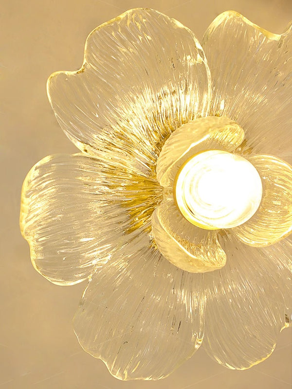 French retro petal corridor balcony ceiling lamp
