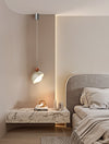 Petit lustre de chevet de chambre de style crème