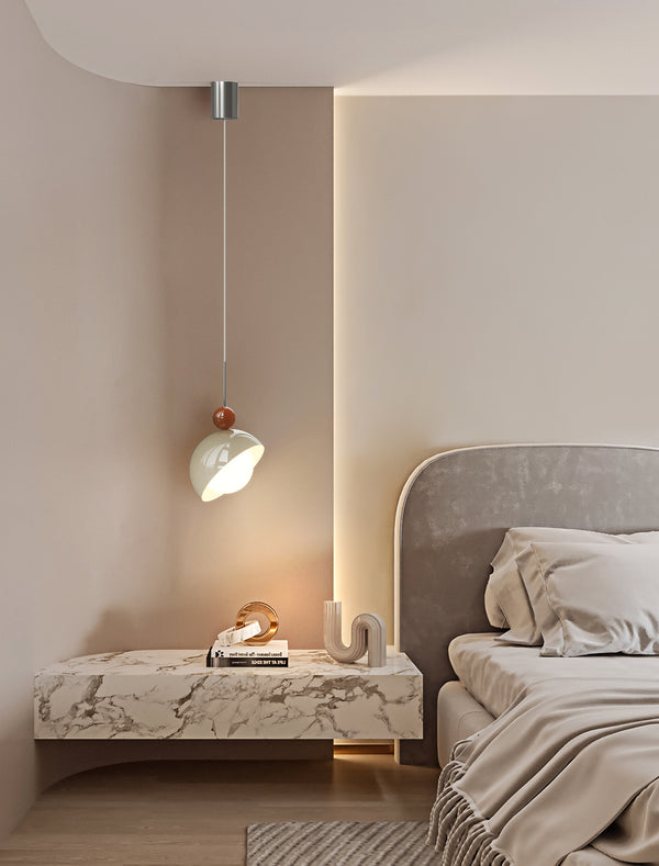 Petit lustre de chevet de chambre de style crème