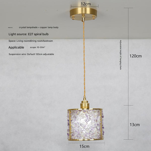 Vintage crystal bedroom bedside chandelier