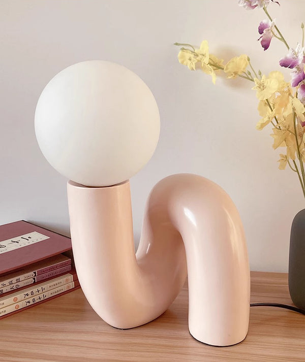 Creative personality glass table lamp