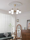 Retro cream style magic bean living room chandelier
