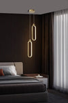All copper bedroom bedside chandelie