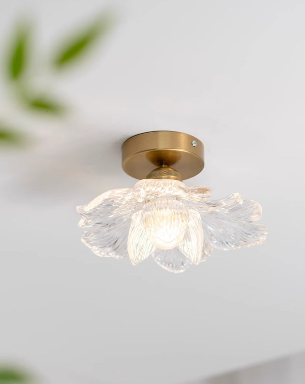 French retro petal corridor balcony ceiling lamp