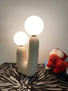 Nordic creative double head ball table lamp