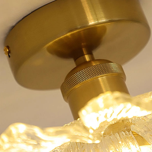 French retro petal corridor balcony ceiling lamp