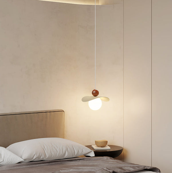 Petit lustre de chevet de chambre de style crème
