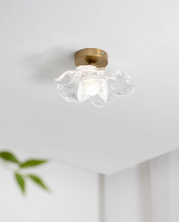 French retro petal corridor balcony ceiling lamp