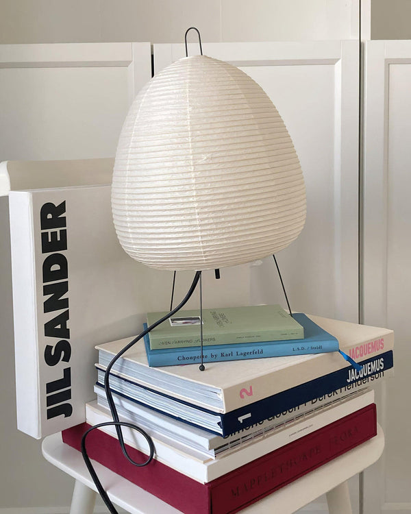 Japanese style rice paper table lamp