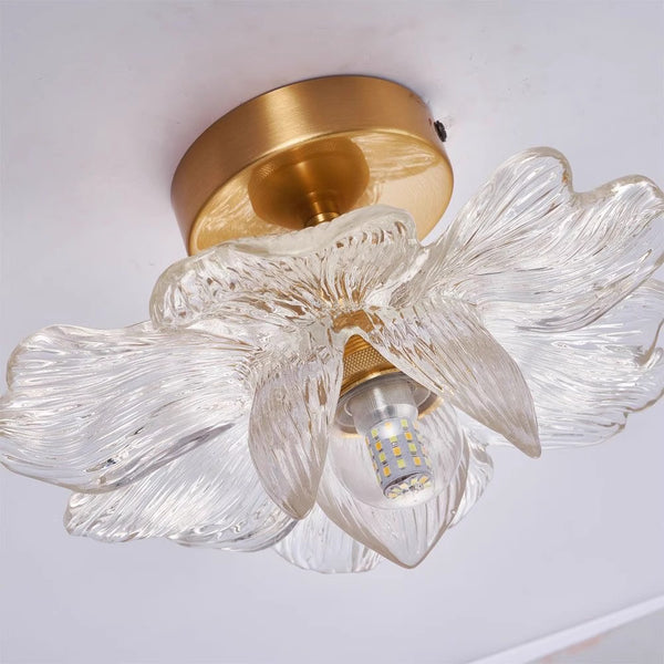 French retro petal corridor balcony ceiling lamp