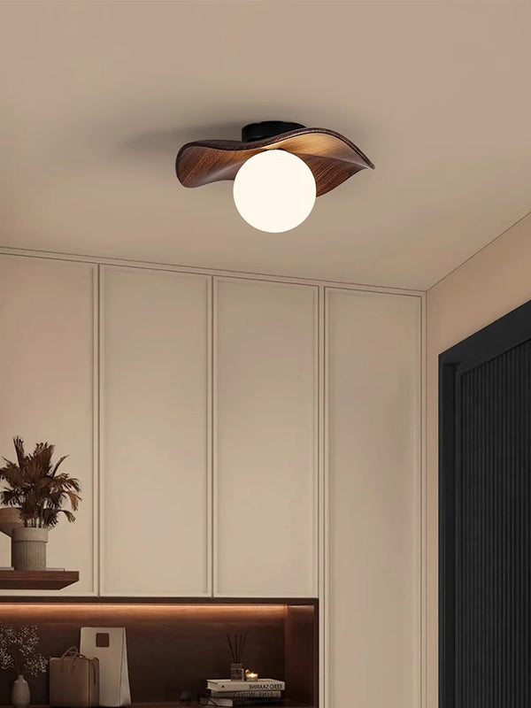 Creative lotus leaf aisle ceiling lamp