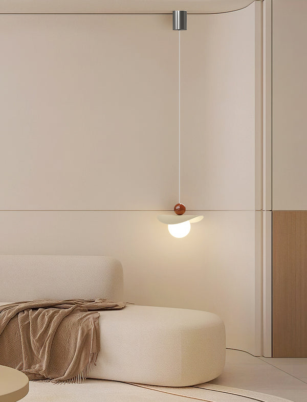 Petit lustre de chevet de chambre de style crème