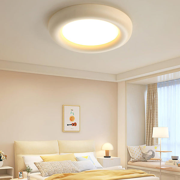 Cream style bedroom LED ceiling lamp