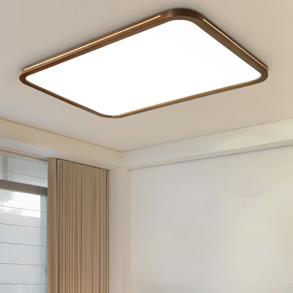 LED-Deckenleuchte aus Walnussholz