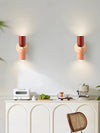 Cream style double head bedroom bedside wall lamp