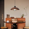 Vintage walnut wood grain dining room chandelier