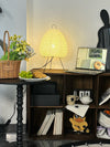 Japanese style rice paper table lamp