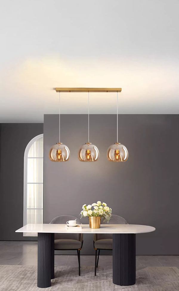 Simple personality glass restaurant chandelier