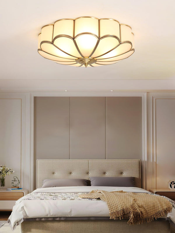 American all-copper LED ceiling light