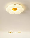 Cream style flower led bedroom ceiling lamp
