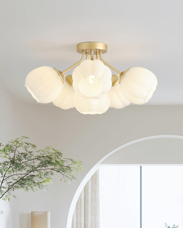 Nordic creative flower ceiling lamp