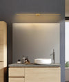 Minimalist black strip led bathroom wall light