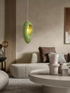 Wabi-sabi style green bedside small chandelier