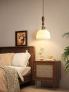 Wabi-sabi style bedroom bedside ceramic chandelier