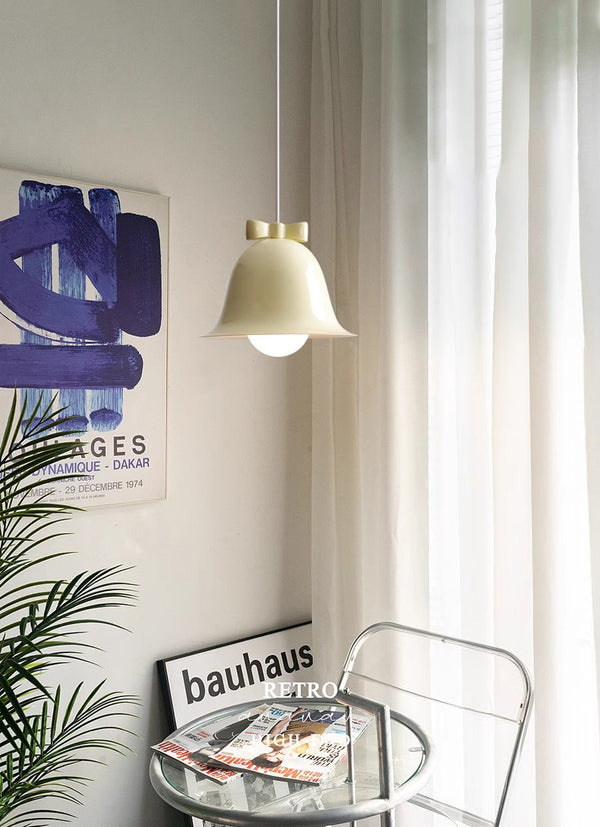 Lustre carillon éolien crème