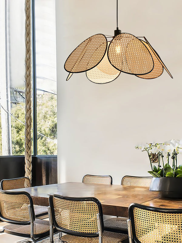 Japanese creative rattan chandelier