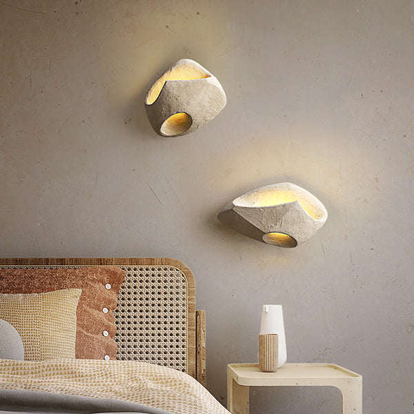 Wabi-sabi style wall lamp