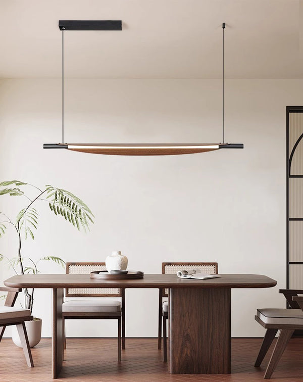 Lustre de salle à manger rétro créatif et personnalisé en forme de feuille