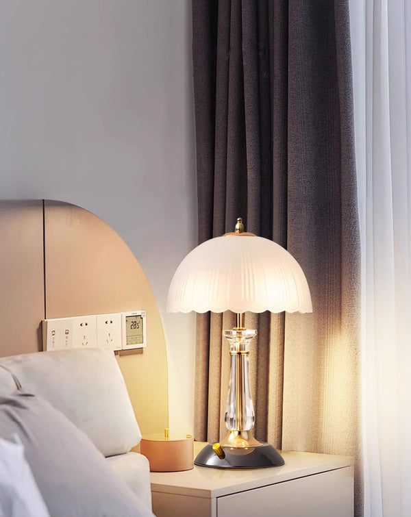 Lampe de chevet créative en forme de champignon pour chambre à coucher