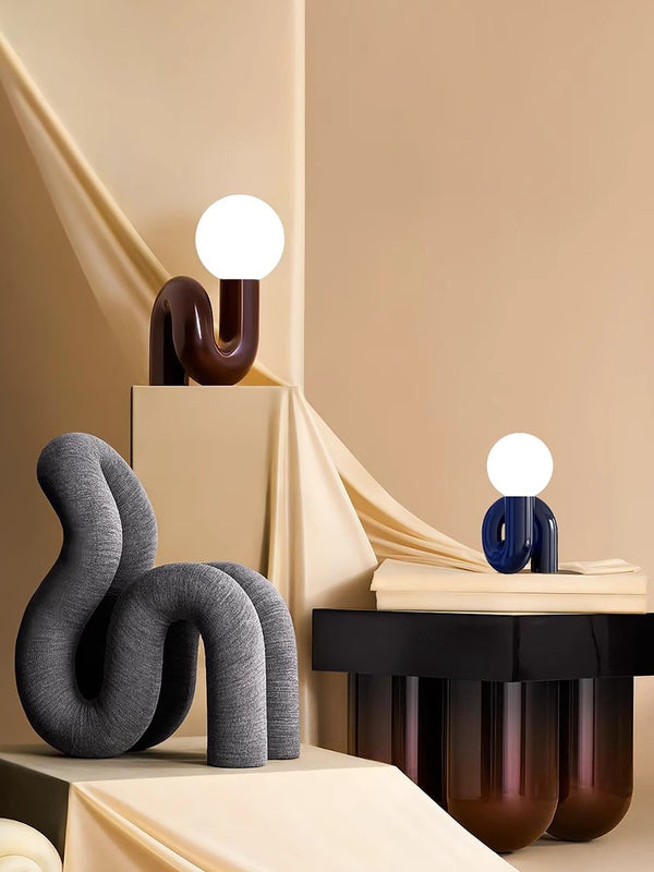 Creative personality glass table lamp