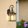 American retro outdoor waterproof courtyard corridor balcony wall lamp
