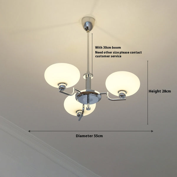 French style Bauhaus glass chandelier