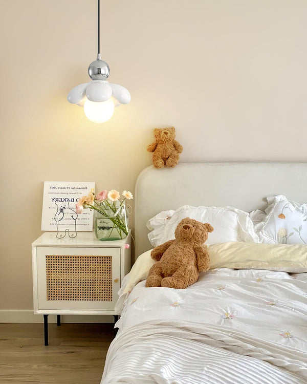 Cream style flower bedside chandelier
