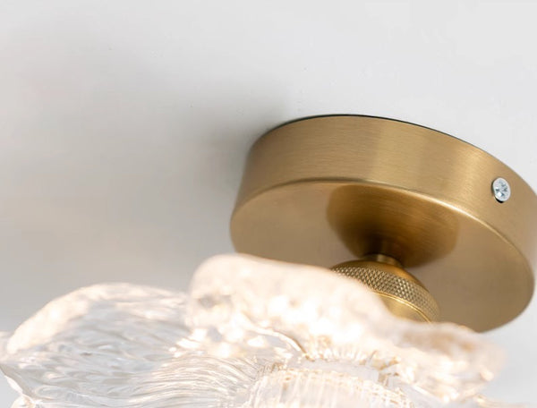 French retro petal corridor balcony ceiling lamp