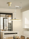 Nordic flying saucer swing arm chandelier