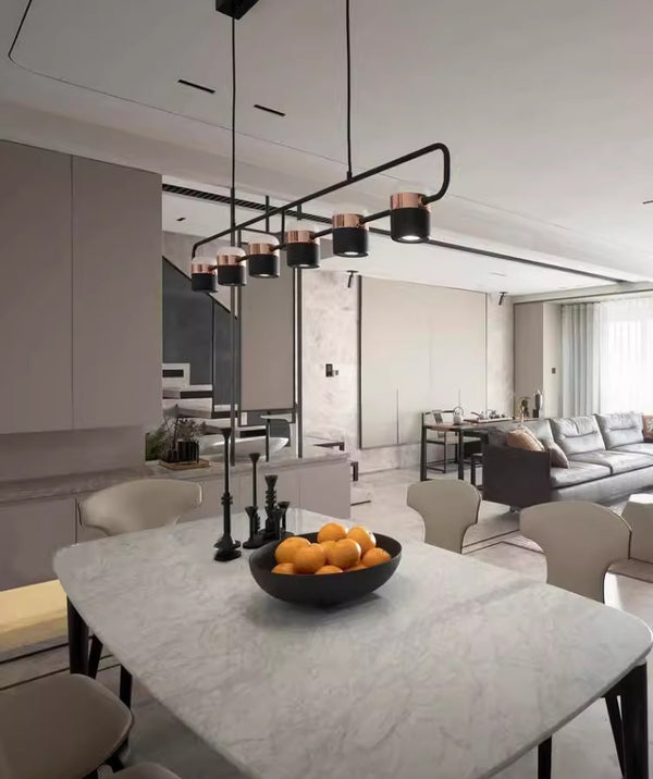 Suspension de salle à manger créative nordique à longue bande