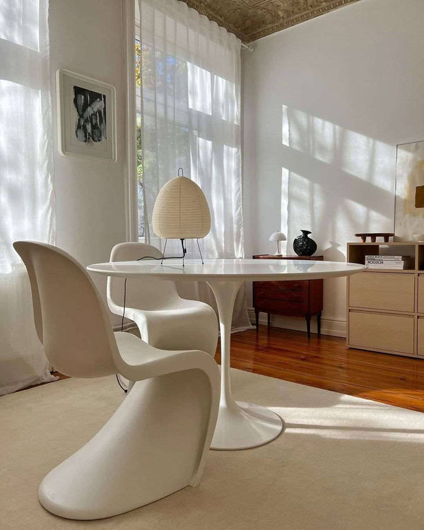 Japanese style rice paper table lamp