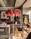 Ostrich Feather Floor Lamp