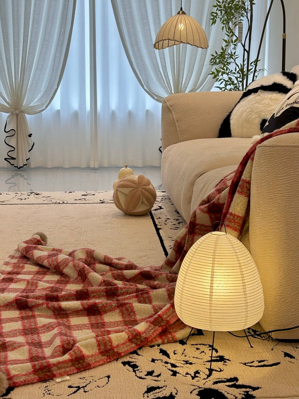 Japanese style rice paper table lamp