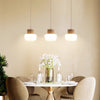 Lampe à suspension de salle à manger de style japonais de couleur crème