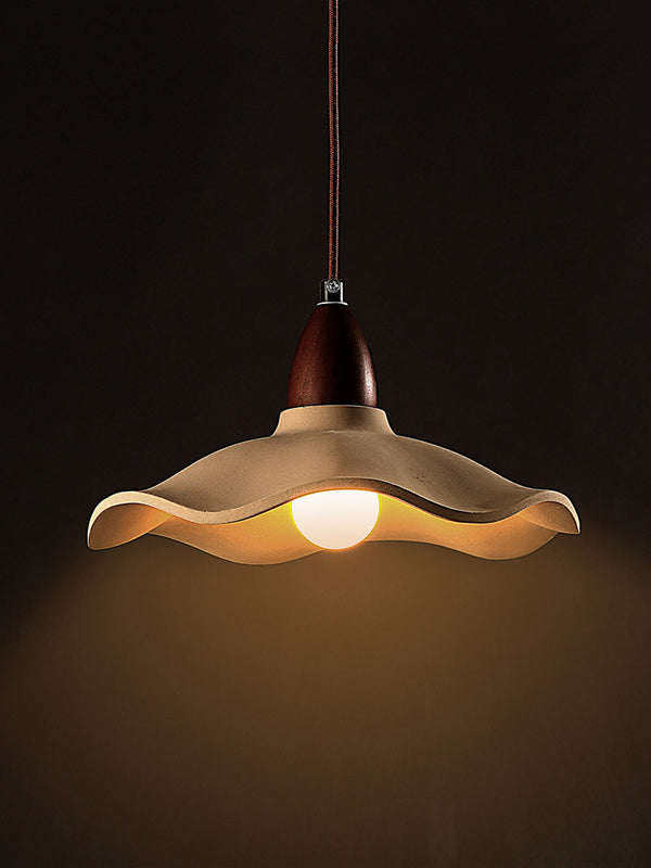 Creative personality lotus leaf cement chandelier