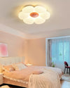 Cream style flower led bedroom ceiling lamp