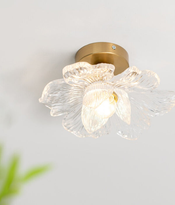 French retro petal corridor balcony ceiling lamp